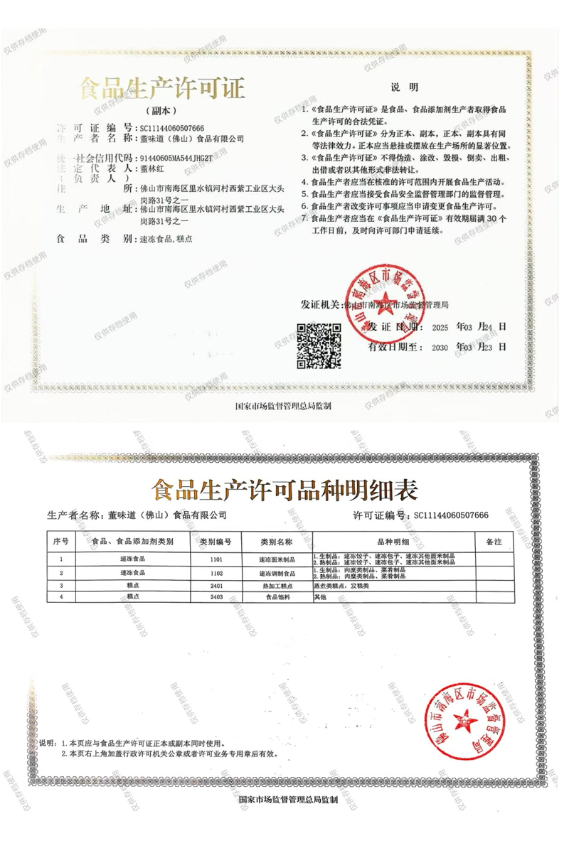 food production license